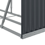 Log Holder Anthracite 234x45x100 cm Galvanised Steel 364565