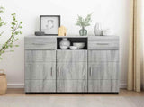 Wooden Cabinet Grey Sonoma 88.5 x 30.5 x 73 cm Engineered Wood 880287