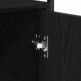 Sideboard Black Oak 70 x 30 x 80 cm Engineered Wood 862972