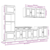 7 Piece Kitchen Cabinet Set Porto Old Wood Engineered Wood 3314759