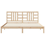 Bed Frame without Mattress 200x200 cm Solid Wood 3105425