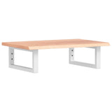 Basin Shelf Wall Mounted Steel and Solid Wood Oak 3302560