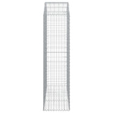 Arched Gabion Basket 150x50x180/200 cm Galvanised Iron 153459