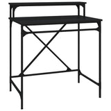 Desk Black 80x50x90 cm Engineered Wood and Iron 826704