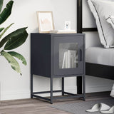 ZNTS Bedside Cabinet Anthracite 36x39x60.5 cm Cold-rolled Steel 853328