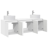 Bathroom Cabinet Set 3 pcs High Gloss White 49.5 x 44.5 x 65 cm 3405671