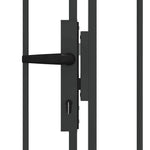 Fence gate with Lock Grey 400 x 175 cm Steel 42008944