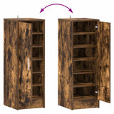 Shoe Cabinet Smoked Oak 32x35x92 cm Engineered Wood 816017