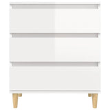 Sideboard High Gloss White 60x35x70 cm Engineered Wood 823042