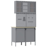 Work Cabinet Set with Drawer with Shelf with Storage 5 pcs Red 3321423
