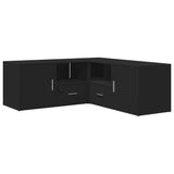 Corner Cabinet Black 200x40x45 cm Engineered Wood 3307829