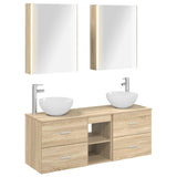 Bathroom Furniture Set 5 pcs Sonoma Oak 3406729