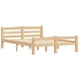 Bed Frame without Mattress Solid Pinewood 120x200 cm 322063