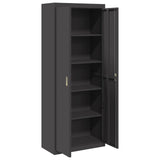 Storage Cabinet Black 80 x 40 x200 cm Steel 3406190