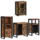 Bathroom Furniture Set 4 pcs Multicolour Solid Reclaimed Wood 3305683