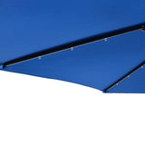 Garden Parasol with LEDs and Steel Pole Azure Blue 225x225x212cm 4005073