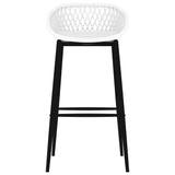5 Piece Bar Set Black and White 3057460
