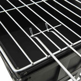 2-in-1 Fire Pit and BBQ 34x34x48 cm Steel 315089