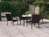 Garden Dining Set Brown and Black 3099402