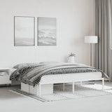 Metal Bed Frame without Mattress White 180x200cm 373677