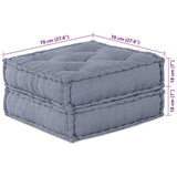 Modular Sofa Grey 70 x 70 x 36 cm Fabric 4019047