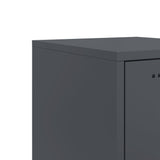 Bedside Cabinet Anthracite 36x39x78 cm Steel 846582