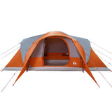 Family Tent Dome 6-Person Grey and Orange Waterproof 4009469