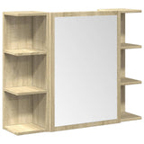 ZNTS 3 Piece Bathroom Furniture set Sonoma Oak Engineered Wood 3324976