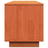 TV Cabinet Wax Brown 140x35x40 cm Solid Wood Pine 847131