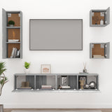 ZNTS 5 Piece TV Cabinet Set Grey Sonoma Engineered Wood 3114444