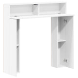 Fireplace Surround White 102 x 18 x 100.5 cm Engineered Wood 8006598