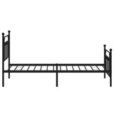 Bed Frame Black Powder-coated steel Single Industrial Bed Frame 353549