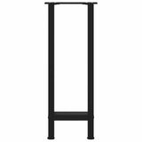 ZNTS Coffee Table Legs Black 2 pcs 38x cm Steel 4013296