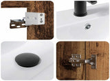 Bathroom Vanity Unit with Tap Old Wood 61 x 40 x 74.5 cm 889543