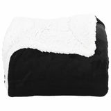 Throw Blanket Black 240 x 270 cm Fleece 42016996