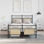 Bed Frame without Mattress Sonoma Oak 120x200 cm Engineered Wood 4106808