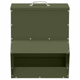 Chicken Feeder Olive Green 35 x 30.5 x 43.5 cm 874694