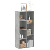 Bookcase Concrete Grey 50x25x105 cm Engineered Wood 852792