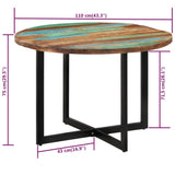 Dining Table 110x75 cm Solid Wood Reclaimed 338480