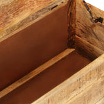 ZNTS Coffee Table Rough Mango Wood 70x70x40 cm 243979
