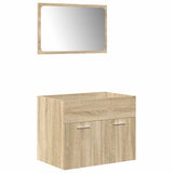 ZNTS 5 Piece Bathroom Furniture Set Sonoma Oak Engineered Wood 3325030