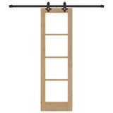 Sliding Door ORKDAL Natural and Black 61 x 198.5 cm 3332153