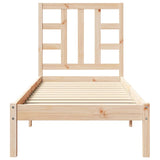 Bed Frame without Mattress 75x190 cm Small Single Solid Wood 3105365