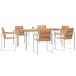 Garden Dining Set 7 pcs Solid Wood Teak 3334826