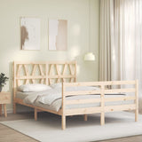 Bed Frame without Mattress Small Double Solid Wood 3194346