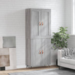 Highboard Grey Sonoma 69.5x34x180 cm Engineered Wood 3199535