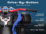 12V Kids Electric Ride On Car with 3 Wheeler, MP3 Player, Horn, 2 Speeds, LED Lights for Boys & T3398P422430