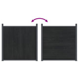 Fence Panel Grey 699x186 cm WPC 3282792