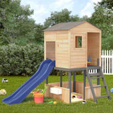 Outdoor Playset Dark Grey Solid Wood Fir 3376142