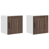 Wall Cabinet LUCCA 2 pcs Brown Oak 40 x 31 x 40 cm 884889